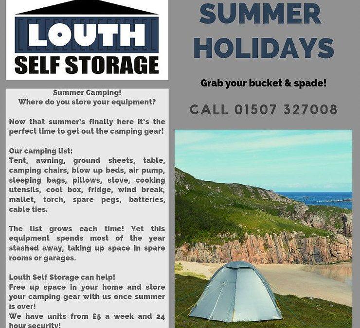 summer camping banner