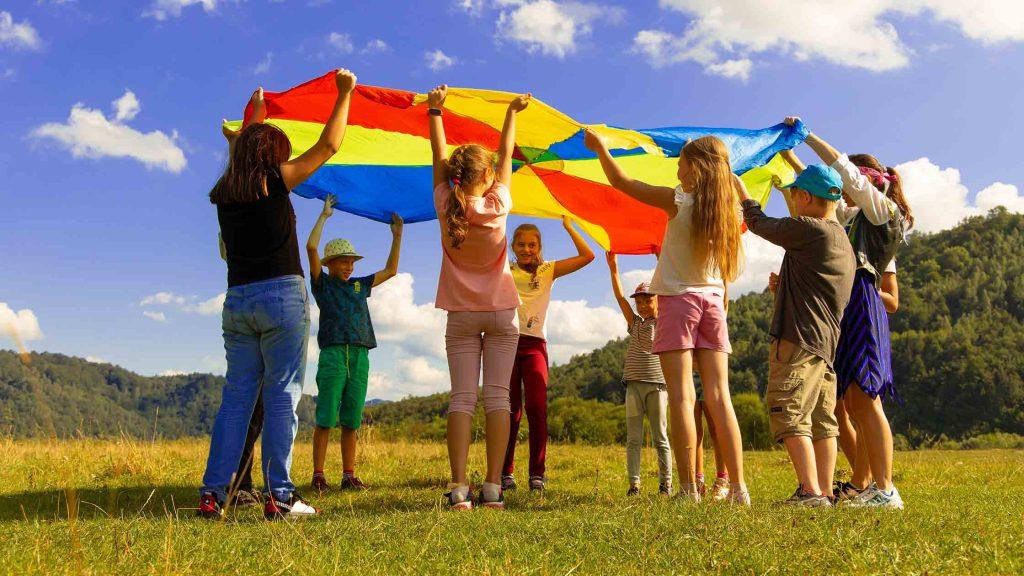 kids playing outside