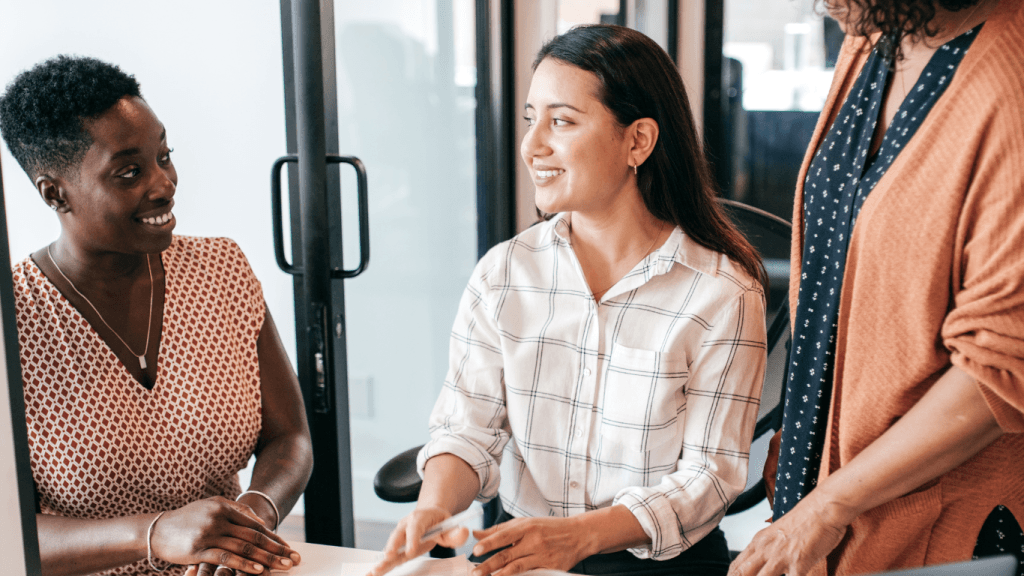 women talking