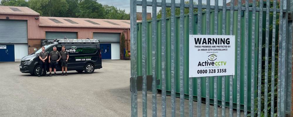 Active CCTV van outside Louth Self Storage