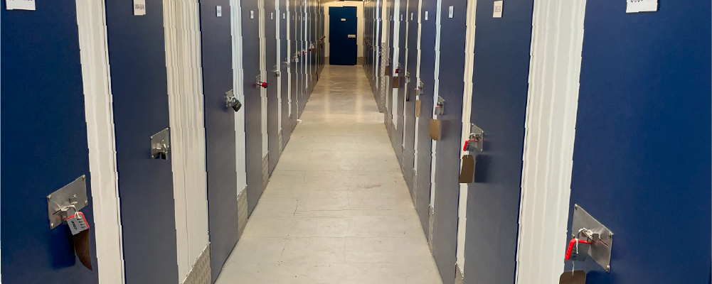 The interior of Louth Self Storage