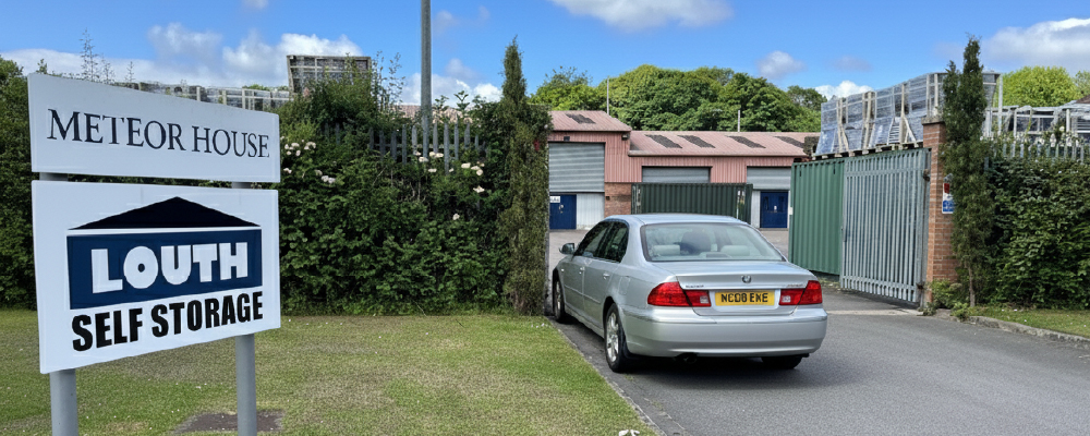a car driving into Louth self storage