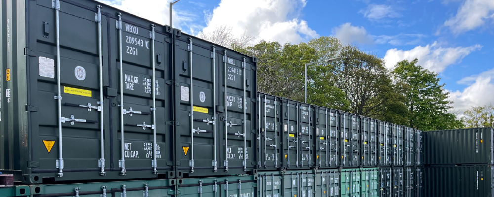 Flexible and affordable outdoor container storage units