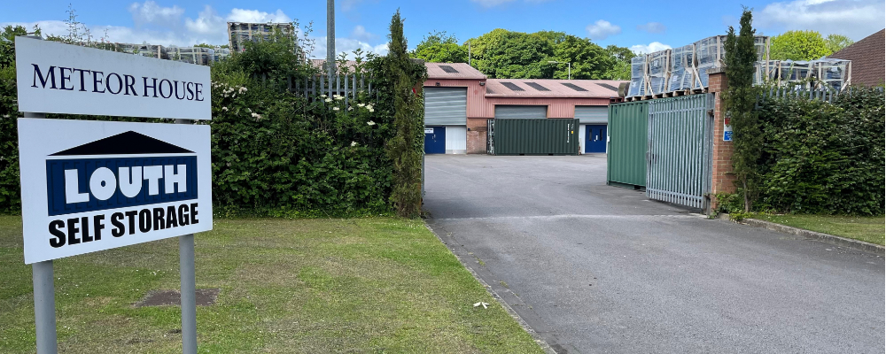 The exterior of Louth Self Storage in Lincolnshire