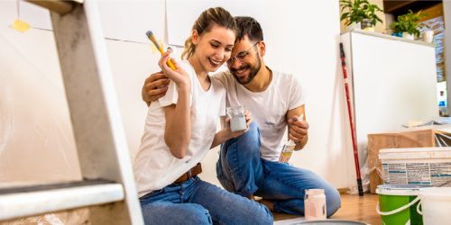 A couple redecorating their home and in need of short-term storage