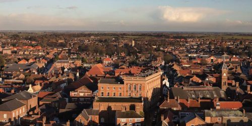 Beautiful overview of the town of Louth