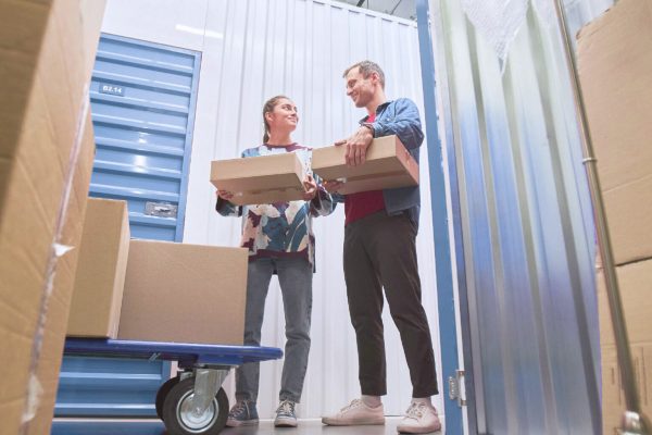 Louth Self Storage Employees helping a customer check in