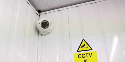 Secure storage unit with CCTV